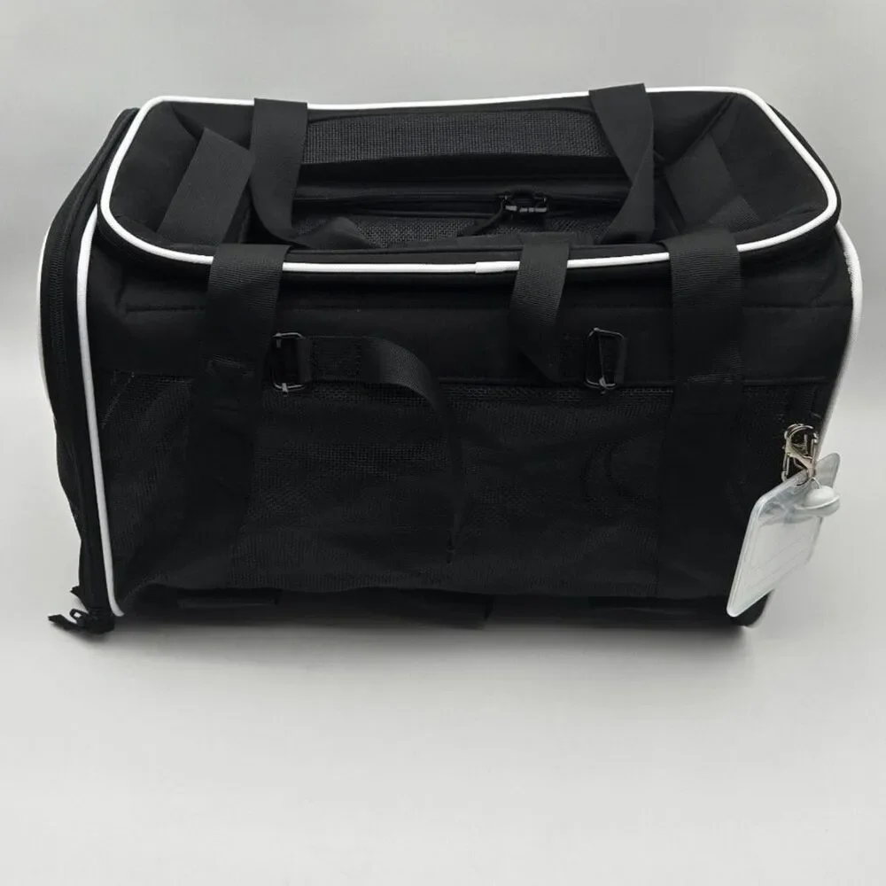 Petskd Rolling Cat Carrier APPROX 18x13x12 with Detachable Wheels & Litter Mat
